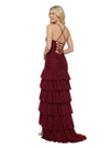 Cute Sweetheart Strapless Ruffles Glitter Jersey A-Line Evening Prom Dresses