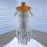ChicSew Sparkly Mermaid Ball Gown Wedding Dress With Rhinestone