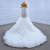 ChicSew Sparkly Mermaid Ball Gown Wedding Dress With Rhinestone