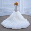 ChicSew Sparkly Mermaid Ball Gown Wedding Dress With Rhinestone