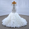 ChicSew Sparkly Mermaid Ball Gown Wedding Dress With Rhinestone