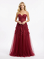 Classy Sweetheart Cut Out Lace Prom Dress Sleeveless A-Line Tulle Formal Party Gown