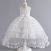 Elegant Luxury Tulle Flower Girls Dress Cupcake Princess Gown for Wedding Tutu Dress