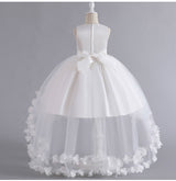 Elegant Luxury Tulle Flower Girls Dress Cupcake Princess Gown for Wedding Tutu Dress