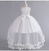 Elegant Luxury Tulle Flower Girls Dress Cupcake Princess Gown for Wedding Tutu Dress