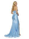 ChicSew Classy Strapless Sweetheart Prom Dress Satin Mermaid Floor Length Formal Evening Gown