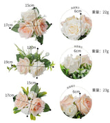 New Simulation Cake Decoration Flower Birthday Cake Flower Arrangement Rose Wedding Cake Flowers, CF18059