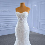 ChicSew Sparkly Lace Applique Off Shoulder Ball Gown Wedding Dress