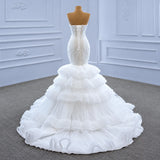 ChicSew Sparkly Lace Applique Off Shoulder Ball Gown Wedding Dress