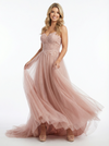 Pretty Lace Sweetheart High-Low Tulle Gown Elegant Sleeveless A-Line Prom Dress