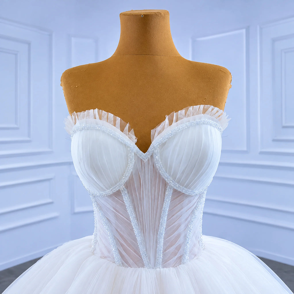 ChicSew Luxurious A-Line Sweetheart Boning Ball Gown Wedding Dress