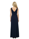 Elegant V-Neck Sleeveless A-Line Chiffon Side Slit Mother of the Brides Dresses