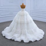 ChicSew Luxurious A-Line Sweetheart Boning Ball Gown Wedding Dress