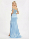 Elegant Lace Off-Shoulder Formal Gown with Ruched Satin Skirt And Floor Length