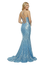 ChicSew Stunning Sequin V-Neck Mermaid Prom Dress Floor Length Formal Gown