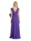 Elegant V-Neck Crepe Side Slit A-Line Long Mother of the Brides Dresses