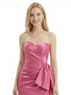 ChicSew Classy Sweetheart Side Slit Prom Gown Ruched Satin Mermaid Dress