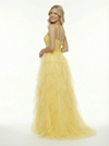 Pretty V-Neck Tiered Tulle Prom Gown Sleeveless Layered A-Line Formal Gown for Gala