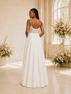 ChicSew Fancy Spaghetti Straps Lace Chiffon A-Line Maxi Wedding Dress With Applique