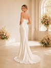 ChicSew Sexy Spaghetti Straps Mermaid Satin Floor-Length Wedding Dress