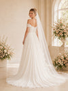 ChicSew Simple Off The Shoulder Boning Tulle A-Line Floor-Length Wedding Dresses