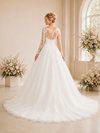 ChicSew Classy V-Neck Long Sleeves Lace Tulle A-Line Maxi Long Wedding Dress
