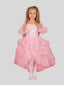 Tea-length Flower Girl Dress Girls First Communion Gowns Princess Ball Gown Wedding Party Dress