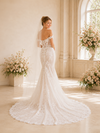 ChicSew Romantic Off The Shoulder Lace Tulle Mermaid Boning Long Wedding Dresses