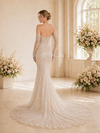 ChicSew Sexy Mermaid Lace Tulle Sweetheart Maxi Long Wedding Dress With Sequin