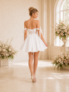 ChicSew Sexy Sweetheart Lace Applique Chiffon Mini A-Line Wedding Dresses
