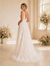ChicSew Sexy Deep V-Back A-line Spaghetti Straps V-Neck Long Wedding Dresses Online
