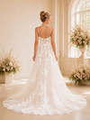 ChicSew Beautiful A-line Spaghetti Straps V-Neck Long Lace Appliques Wedding Dresses Online