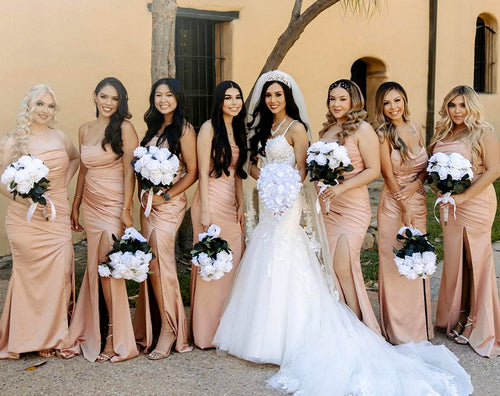 Rose Gold Bridesmaid Dresses