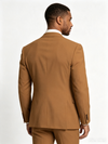 Classic 3 Piece Brown Men's Suit with Regular Fit and Sophisticated Peak Lapel