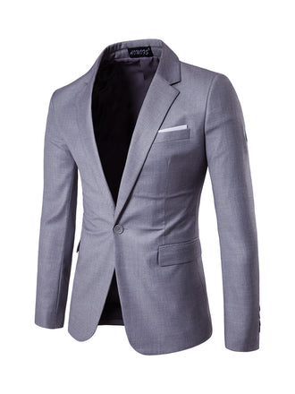 Sliver Men's Casual single Piece Suit Notch Lapel Flat Tuxedos CN522