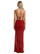 Sexy Chiffon Spaghetti Straps Sweetheart Side Slit Mermaid Long Party Prom Dresses