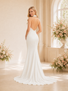 ChicSew Elegant Halter Mermaid Open Back Satin Long Wedding Dresses