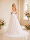 ChicSew Sexy Off The Shoulder A-Line Side Slit Lace Tulle Maxi Long Wedding Dresses