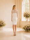 ChicSew Sexy Long Sleeves Sheath Knee-Length Lace Wedding Dresses