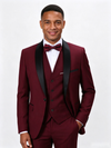 Color Blocking 1 Piece Men's Suit with Regular Fit and Sophisticated Peak Lapel