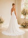 ChicSew Fancy V-Neck Spaghetti Straps A-Line Zipper Back Floor-Length Wedding Dress