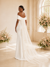 ChicSew Modern Unique Off The Shoulder Satin Mermaid Floor-Length Wedding Dress