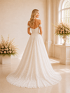 ChicSew Beautiful Off The Shoulder A-Line Lace Tulle Maxi Long Wedding Dresses