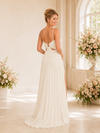 ChicSew Elegant Spaghetti Straps Lace Tulle A-Line Side Slit Floor-Length Wedding Dresses