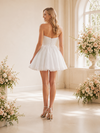 ChicSew Sexy Sweetheart A-Line Chiffon Mini Short Wedding Dresses With Pleats