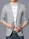 Grey Classic 1 Piece Men's Suit with Regular Fit and Sophisticated Peak Lapel CN480