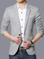 Grey Classic 2 Piece Men's Suit with Regular Fit and Sophisticated Peak Lapel CN480