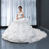 ChicSew Luxurious Off Shoulder Ball Gown Wedding Dress
