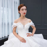 ChicSew Luxurious Off Shoulder Ball Gown Wedding Dress