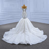 ChicSew Sparkly Lace Applique Off Shoulder Ball Gown Wedding Dress With Rhinestone